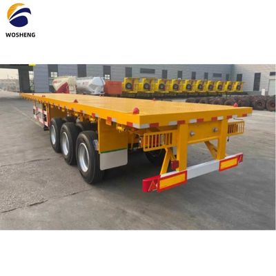 Versandcontainer Flatbed Semi-Trailer mit 12 Sätzen Twist Lock und 0 Tonnen maximale Nutzlast