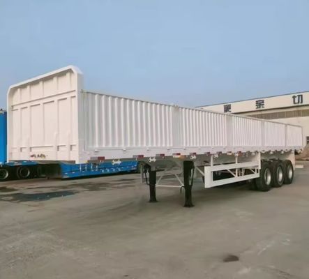 Anpassbarer Seitenplatten-LKW-Halbanhänger mit erhöhter Seitenwand und 50T Nutzlast