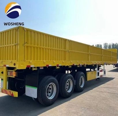 3 Achsen Seitenplattenanhänger mit 600 mm 800 mm 1200 mm Steigungsseitenwand