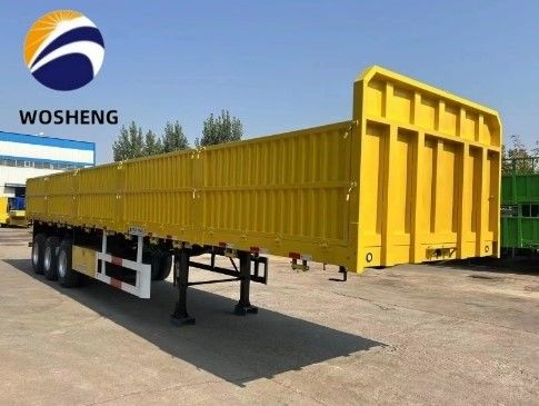 3 Achsen Seitenplattenanhänger mit 600 mm 800 mm 1200 mm Steigungsseitenwand