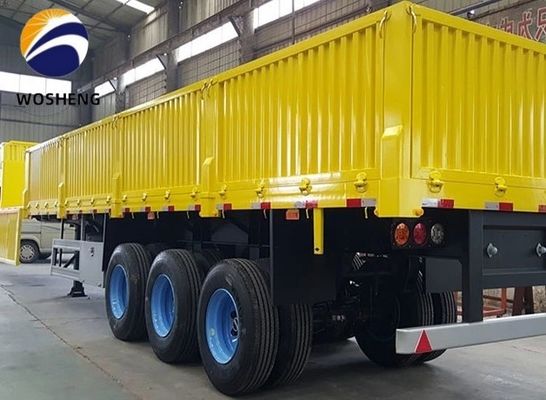 3 Achsen Seitenplattenanhänger mit 600 mm 800 mm 1200 mm Steigungsseitenwand