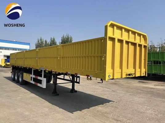 3 Achsen Seitenplattenanhänger mit 600 mm 800 mm 1200 mm Steigungsseitenwand