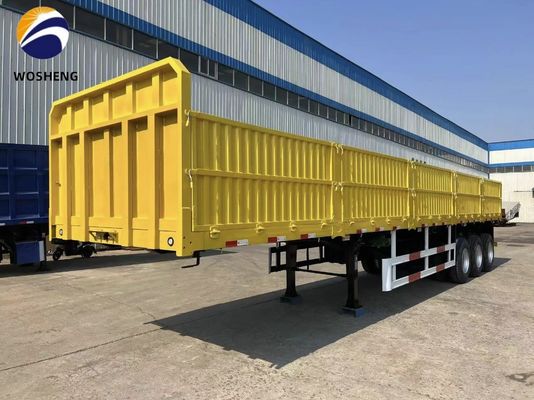 3 Achsen Seitenplattenanhänger mit 600 mm 800 mm 1200 mm Steigungsseitenwand