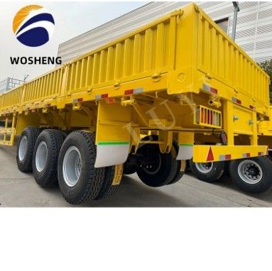 3 Achsen Seitenplattenanhänger mit 600 mm 800 mm 1200 mm Steigungsseitenwand