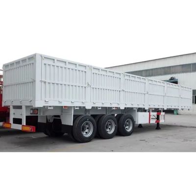 Stahlmaterial Dreiachsige Halbanhänger für 40 Tonnen Massentransport 12400X2500X3650mm