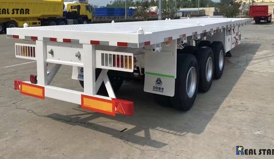 Lkw-Anhänger 7 Tonnen Container Flatbed Semi-Anhänger mit Zustand 3/4 Achse Tare Gewicht