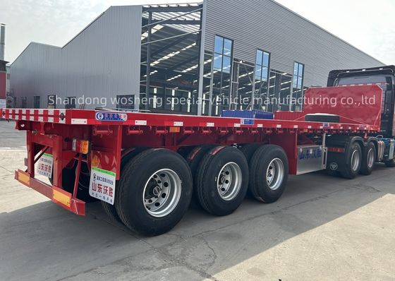 Lkw-Anhänger 7 Tonnen Container Flatbed Semi-Anhänger mit Zustand 3/4 Achse Tare Gewicht