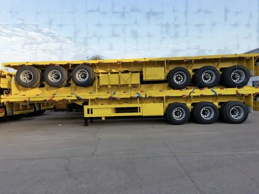 Lkw-Anhänger 7 Tonnen Container Flatbed Semi-Anhänger mit Zustand 3/4 Achse Tare Gewicht