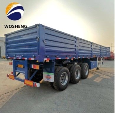 JOST King Pin 3 Achse 50 Tonnen Seitenplatte Lkw Semi-Anhänger mit Hebende Seitenwand