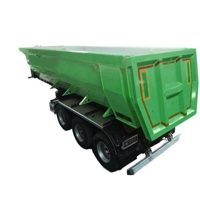 Lkw-Anhänger 80 Tonnen Hydraulischer Hinterbehälter mit mechanischer Aufhängung