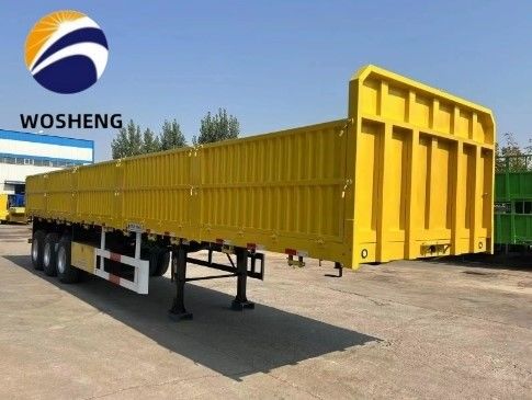 3 Achsen 40 Tonnen Zaun Art Fracht Flat Lkw Lkw Anhänger Seitenwand Halbanhänger
