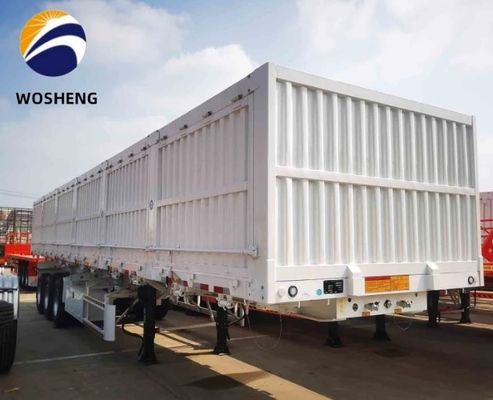 3 Achsen 40 Tonnen Zaun Art Fracht Flat Lkw Lkw Anhänger Seitenwand Halbanhänger