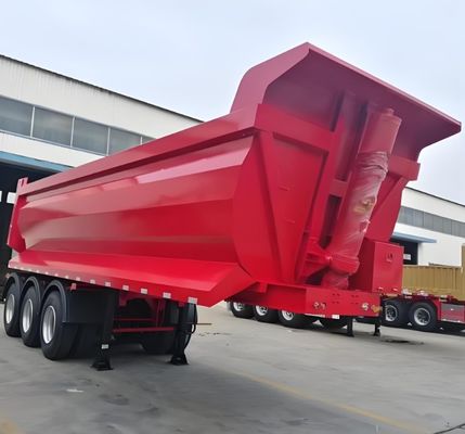 30 cbm Rücken-Dump-Semi-Anhänger für den Bau