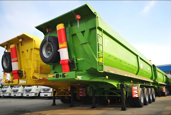 30 cbm Rücken-Dump-Semi-Anhänger für den Bau
