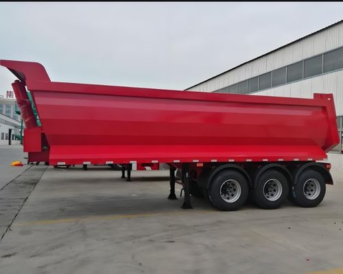 30 cbm Rücken-Dump-Semi-Anhänger für den Bau