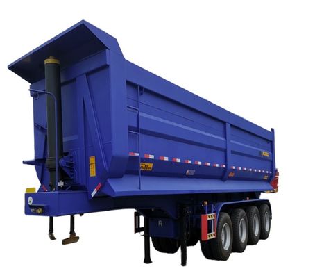 3/4 Achse Schwerlast 45-60 Kubikmeter Rücken End Dump Semi Anhänger für Tipper Truck