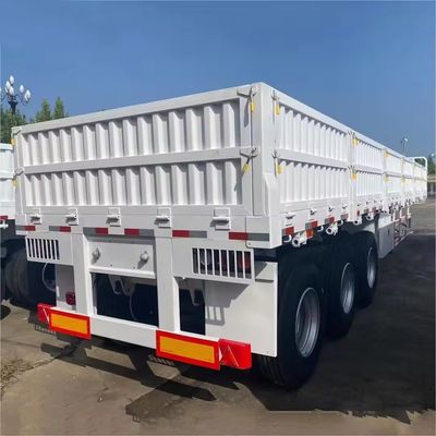 12400x2610x1550mm Sattelanhänger 3 Achse 4 Achse Zaun Seitenplatte Lkw Sattelanhänger