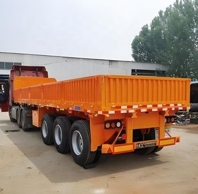 12400x2610x1550mm Sattelanhänger 3 Achse 4 Achse Zaun Seitenplatte Lkw Sattelanhänger
