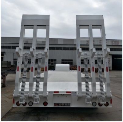 3/4 Achse 40-100 Tonnen Gänsehals Lowboy Low Bed Truck Halbanhänger für von Wosheng