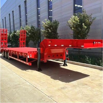 3/4 Achse 40-100 Tonnen Gänsehals Lowboy Low Bed Truck Halbanhänger für von Wosheng