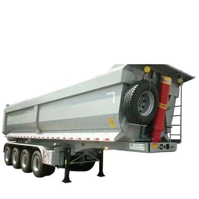 3 Achsen U-Form Hydraulischer Rücken End Dump Halbanhänger Tipper Tipping Anhänger 30-120 Tonnen