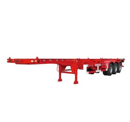 20ft 40ft Container Skeleton Semi-Trailer mit 13 Tonnen Achse und Blattfeder von Wosheng