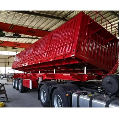 13/16 Tonnen Achsseiten-Semi-Tipping-Trucks für Schüttgut Stahlmaterial von professionellen