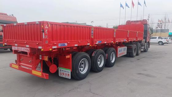 13/16 Tonnen Achsseiten-Semi-Tipping-Trucks für Schüttgut Stahlmaterial von professionellen