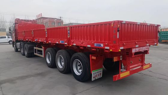 13/16 Tonnen Achsseiten-Semi-Tipping-Trucks für Schüttgut Stahlmaterial von professionellen