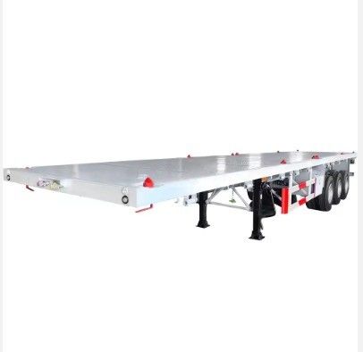 50 Tonnen Ladekapazität Flatbed Semi-Trailer für 20ft und 40ft Container Logistik
