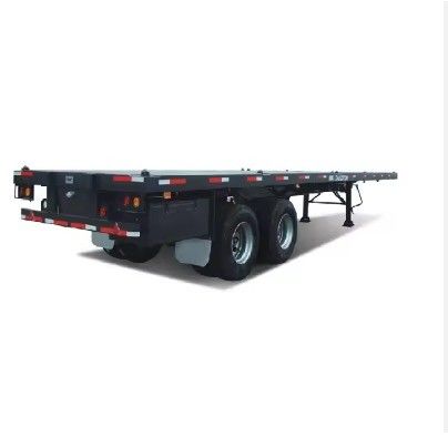 50 Tonnen Ladekapazität Flatbed Semi-Trailer für 20ft und 40ft Container Logistik