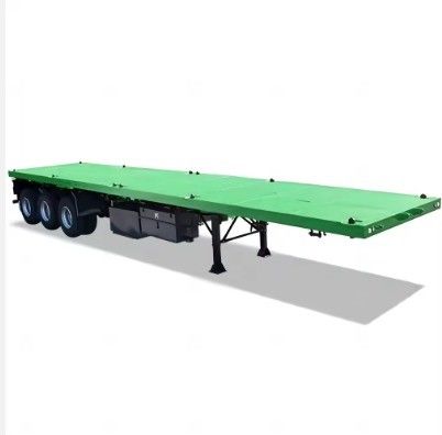50 Tonnen Ladekapazität Flatbed Semi-Trailer für 20ft und 40ft Container Logistik