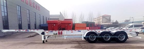 Wosheng 3 Achse 20FT 40FT Container Skelett Halbanhänger für Containertransport