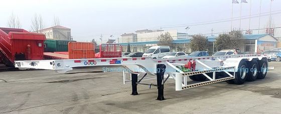 Wosheng 3 Achse 20FT 40FT Container Skelett Halbanhänger für Containertransport