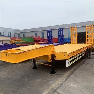 Lkw-Anhänger 3/4 Achs schwerer Dienst lowboy lowbed Halbanhänger für Baggertransport