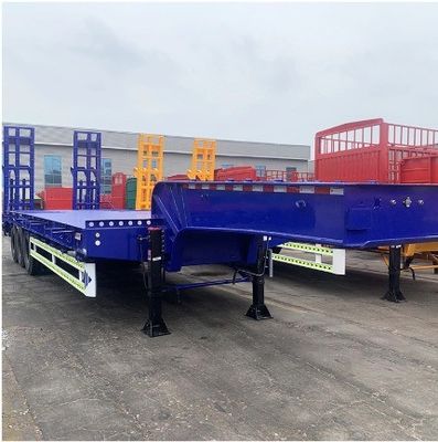Lkw-Anhänger 3/4 Achs schwerer Dienst lowboy lowbed Halbanhänger für Baggertransport