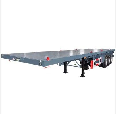 Hohe Nutzlast 50 Tonnen 3 oder 4 Achsen Dock Container Flachbett Halbanhänger Anpassung