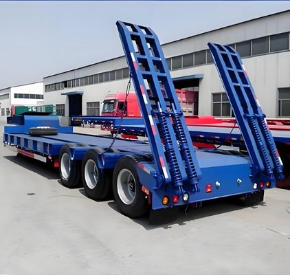13000x3000x3300 Halbanhänger mit niedrigem Lager für den Transport von Schwerlastfahrzeugen