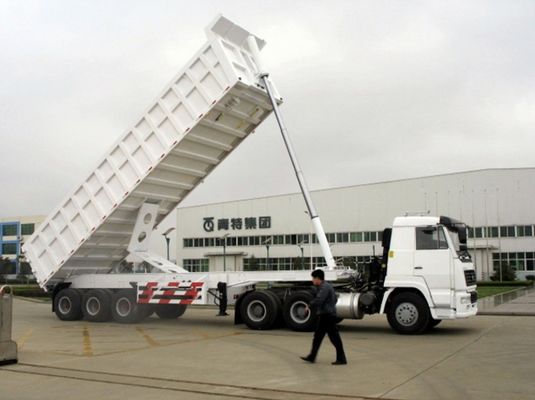 Q345B/T700 Stahl-Hauptstrahl-Hydraulik-Dumping-Lkw-Semi-Anhänger für Schwerlastbedarf
