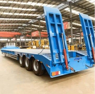 120 Tonnen Nutzlast Niedrigbett Semi-Anhänger mit 13000x3000x3300 Abmessungen und 50 King Pin