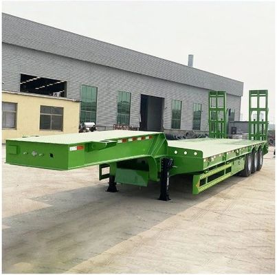 Halbanhänger mit 3 Achsen 80 Tonnen Bagger Transport Gänsehals Lkw Anhänger Lowbed