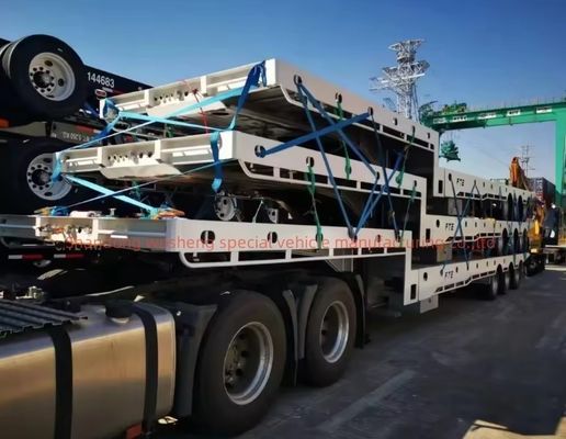 Low-Bed Container Chassis Loader Lowboy Semi-Trailer für den Transport von schweren Gütern