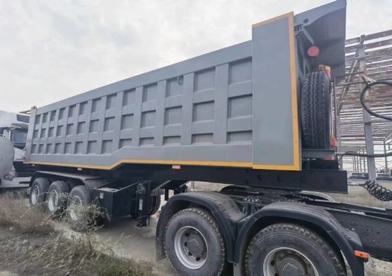 3 Achsen 40 50 Tonnen Hinterbehälter Halbanhänger Aufhänger für den Transport von Mineralsteinen