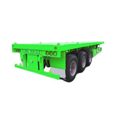 Schiffscontainer-Halbanhänger mit mechanischer Aufhängung und maßgeschneiderter Achsennummer