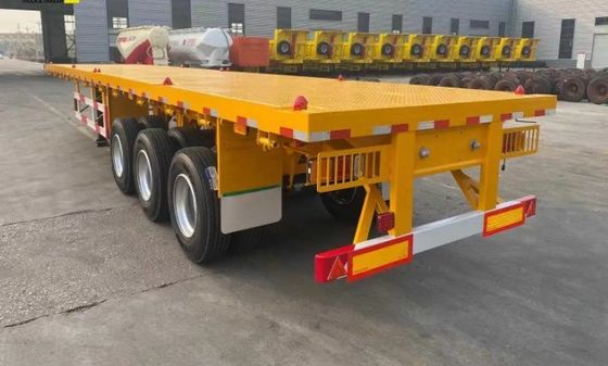 Schiffscontainer-Halbanhänger mit mechanischer Aufhängung und maßgeschneiderter Achsennummer