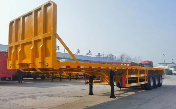 Schiffscontainer-Halbanhänger mit mechanischer Aufhängung und maßgeschneiderter Achsennummer