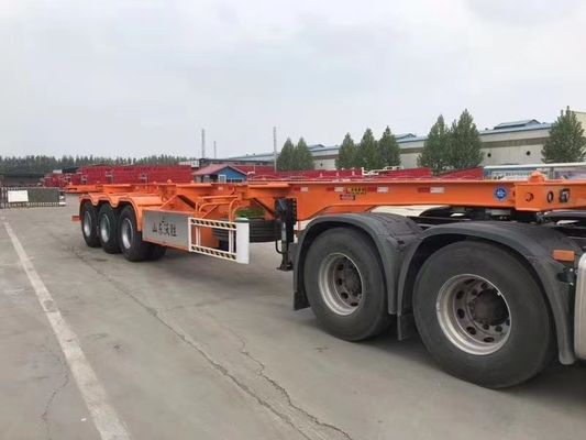 3 Achsen 20-45 Fuß Container Chassis Skelett Halbanhänger mit 12,38x2,48x1,55m Größe