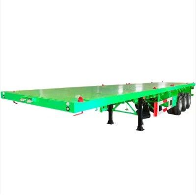 3 Achsen 40T Nutzlast Flachdeck Container Transport Halbanhänger für 20 40 FT Container