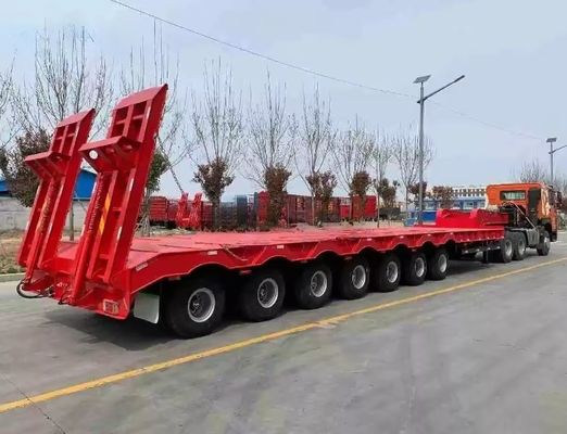 Wosheng Schwergeräte Transport Low Boy Truck Anhänger mit 3/4/5/6/7 Achsen