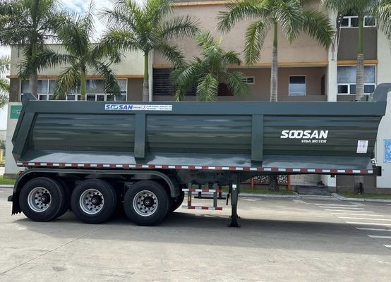 Maximale Nutzlast 30000 kg Semi-Anhänger Rücken-Dump Truck Anhänger für Ihre Anforderungen